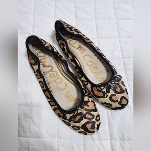 Sam Edelman cowhide leopard flats